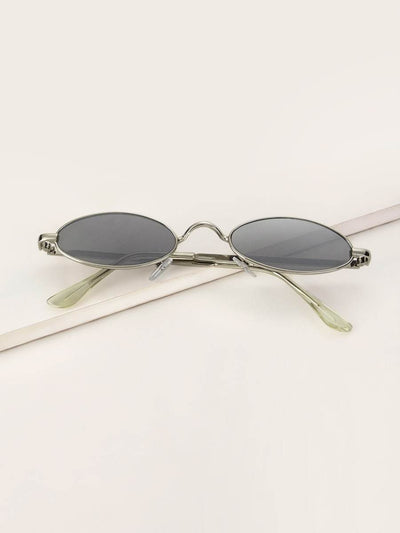 Oval<b style="color:White;"><font size="1"> -</font></b>Frame Tinted Lens Sunglasses