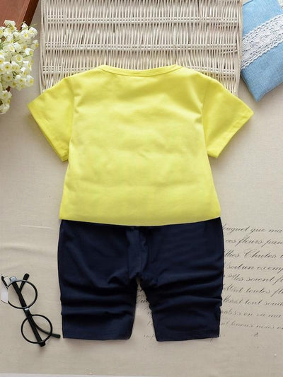 Toddler<b style="color:White;"><font size="1"> -</font></b>Boys<b style="color:White;"><font size="1"> -</font></b>Car<b style="color:White;"><font size="1"> -</font></b>Print Tee With Letter Print Pants