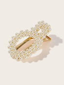 Pearl<b style="color:White;"><font size="1"> -</font></b>Decorated Hair Clip 1pc