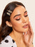 Pearl<b style="color:White;"><font size="1"> -</font></b>Decorated<b style="color:White;"><font size="1"> -</font></b>Letter Tape Hair Clip 2pcs