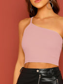 One<b style="color:White;"><font size="1"> -</font></b>Shoulder Rib-knit Top