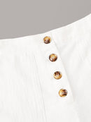 Button<b style="color:White;"><font size="1"> -</font></b>Fly Patch Pocket Shorts