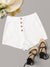 Button<b style="color:White;"><font size="1"> -</font></b>Fly Patch Pocket Shorts