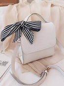 Twilly<b style="color:White;"><font size="1"> -</font></b>Scarf<b style="color:White;"><font size="1"> -</font></b>Croc Embossed Satchel Bag