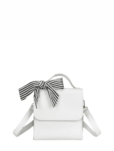 Twilly<b style="color:White;"><font size="1"> -</font></b>Scarf<b style="color:White;"><font size="1"> -</font></b>Croc Embossed Satchel Bag