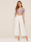 Raw<b style="color:White;"><font size="1"> -</font></b>Hem<b style="color:White;"><font size="1"> -</font></b>Wide Leg High Waist Jeans