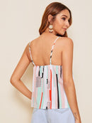 Colorblock<b style="color:White;"><font size="1"> -</font></b>Striped Cami Top