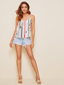 Colorblock<b style="color:White;"><font size="1"> -</font></b>Striped Cami Top