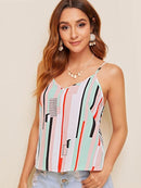 Colorblock<b style="color:White;"><font size="1"> -</font></b>Striped Cami Top