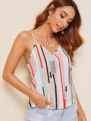 Colorblock<b style="color:White;"><font size="1"> -</font></b>Striped Cami Top