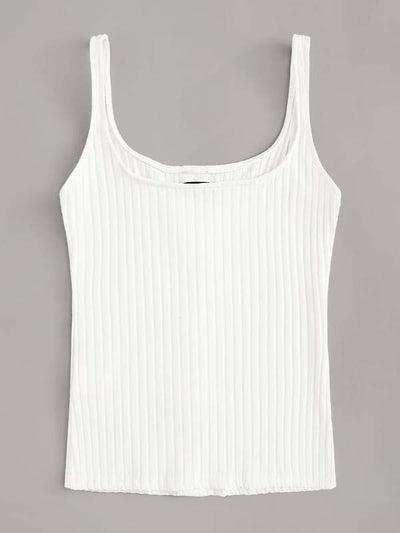 Neon<b style="color:White;"><font size="1"> -</font></b>Yellow<b style="color:White;"><font size="1"> -</font></b>Button Front Rib-knit Tank Top