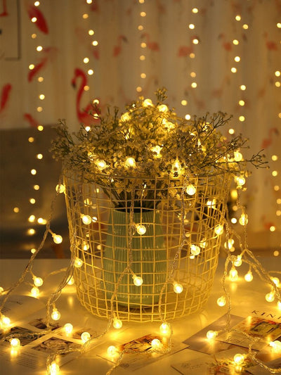 10<b style="color:White;"><font size="1"> -</font></b>Bulbs<b style="color:White;"><font size="1"> -</font></b>Ball Shaped String Light